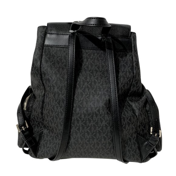 Michael Kors Black Monogram Backpack - Picture 2 of 3